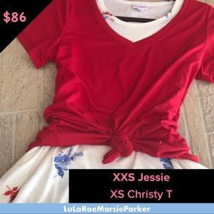 XXS LuLaRoe Jessie & XS Christy T